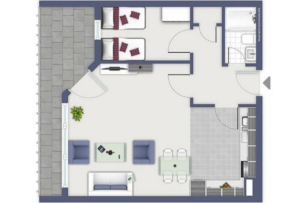 Strandhotel Wohnung 43 ダーメ エクステリア 写真